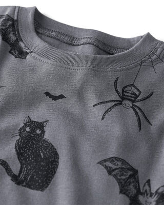 Product image 2 of Toddler Organic Cotton Pajamas in Spooky Creatures Print