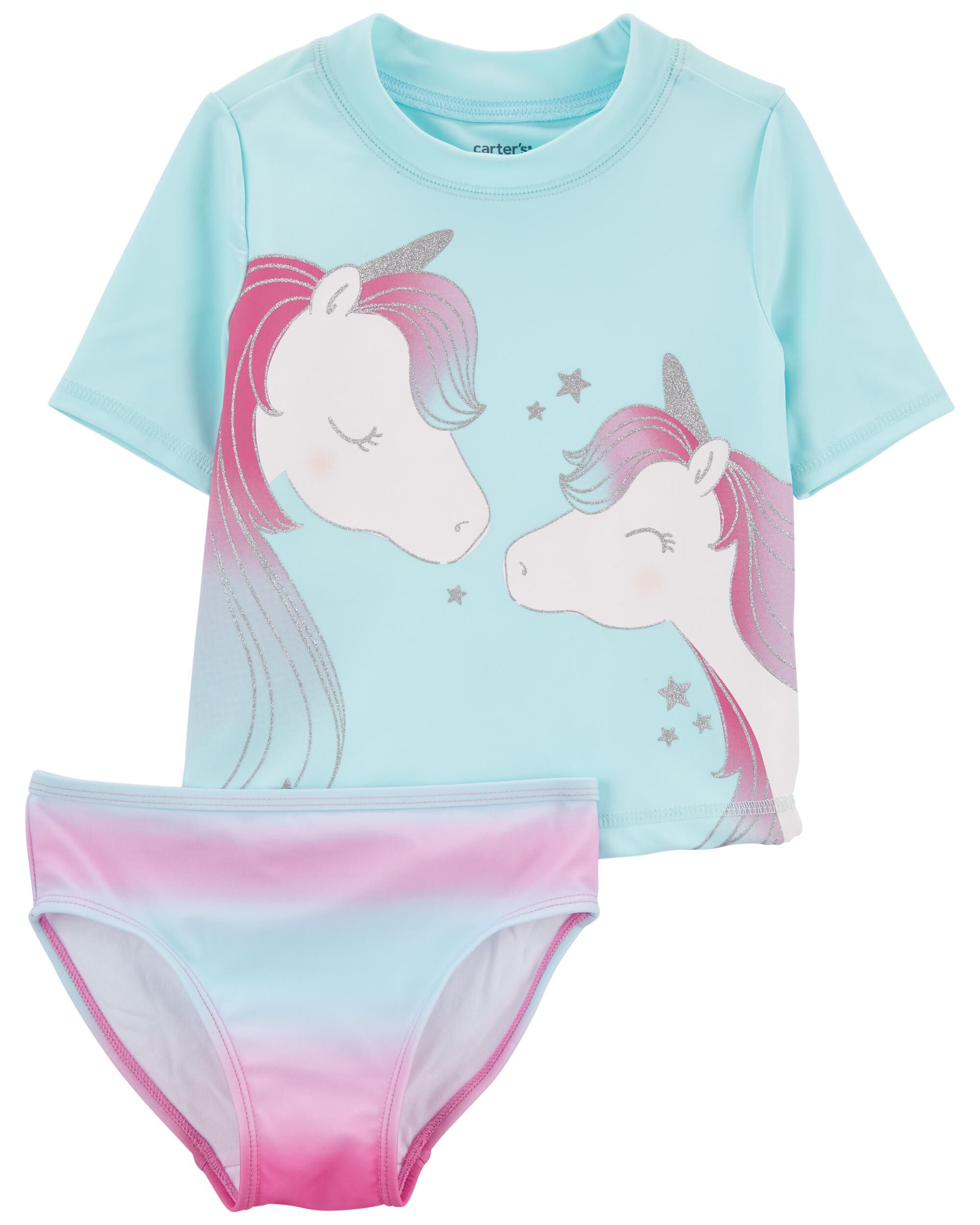 Carter's Unicorn 2-Piece Rashguard Set