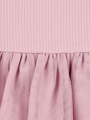 Pink - Baby Ribbed Tulle Holiday Dress, Selected