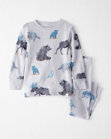 Product image 1 of Baby Organic Cotton Pajamas in Midnight Forest Print