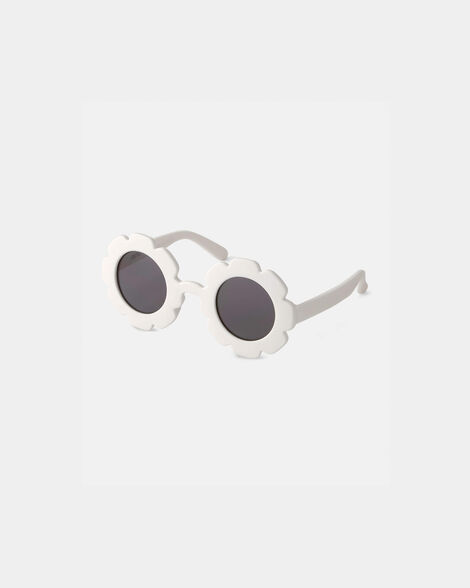 baby flower sunglasses - white