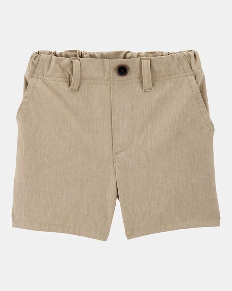 Toddler Boy Active Pull-On Uniform Shorts - Khaki
