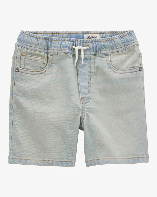 Product image 1 of Kid Pull-On Denim Short - Light Blue Wash
