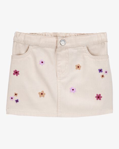 Product image 1 of Baby Floral Twill Skirt - Ivory
