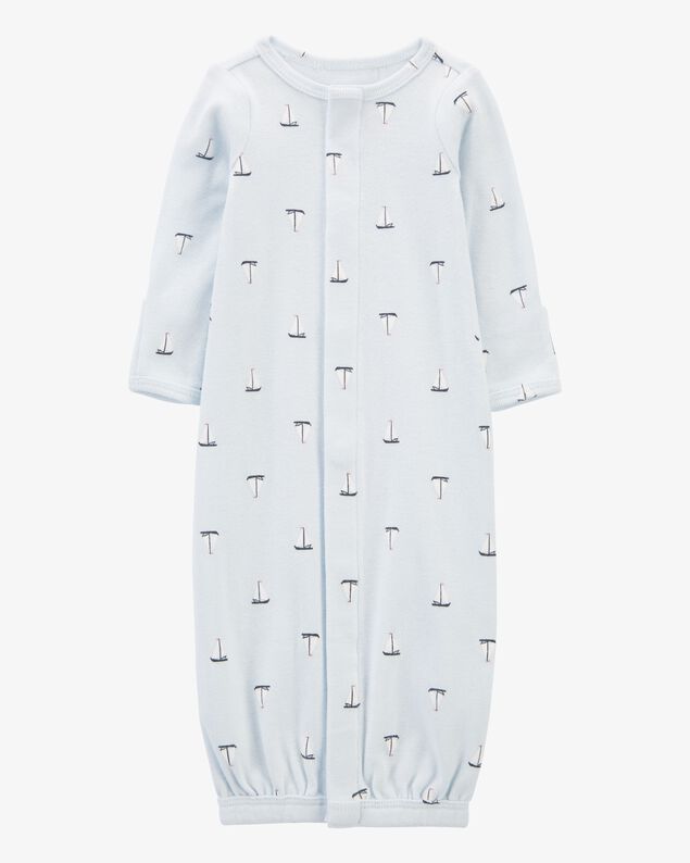 Product image 1 of Baby Preemie Sailboat Sleeper Gown