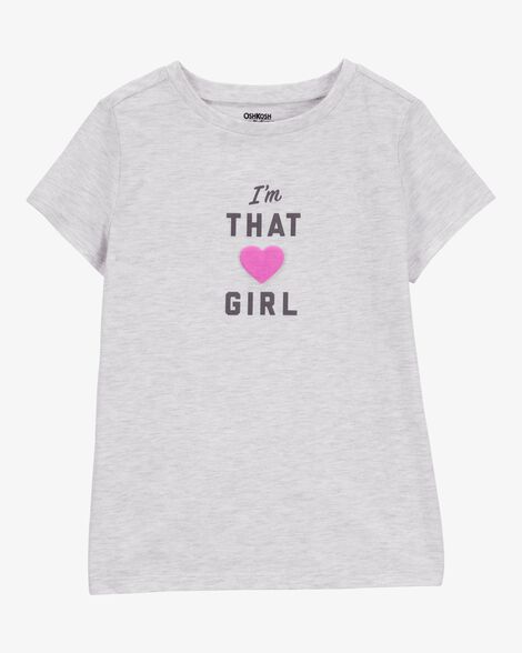  Product image 1 of Kid I'm That Girl Short-Sleeve Graphic Tee - Grey