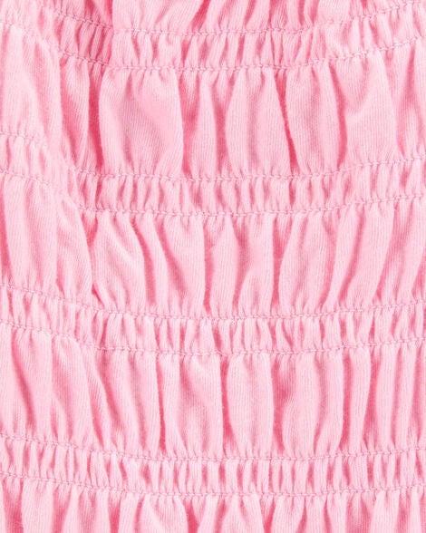  Product image 2 of Baby Short-Sleeve Smocked Top - Pink
