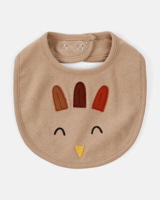 Baby Thanksgiving Turkey Beanie Hat - Brown