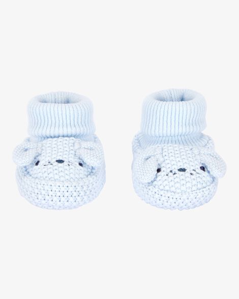 Product image 1 of Baby Puppy Crochet Booties - Blue