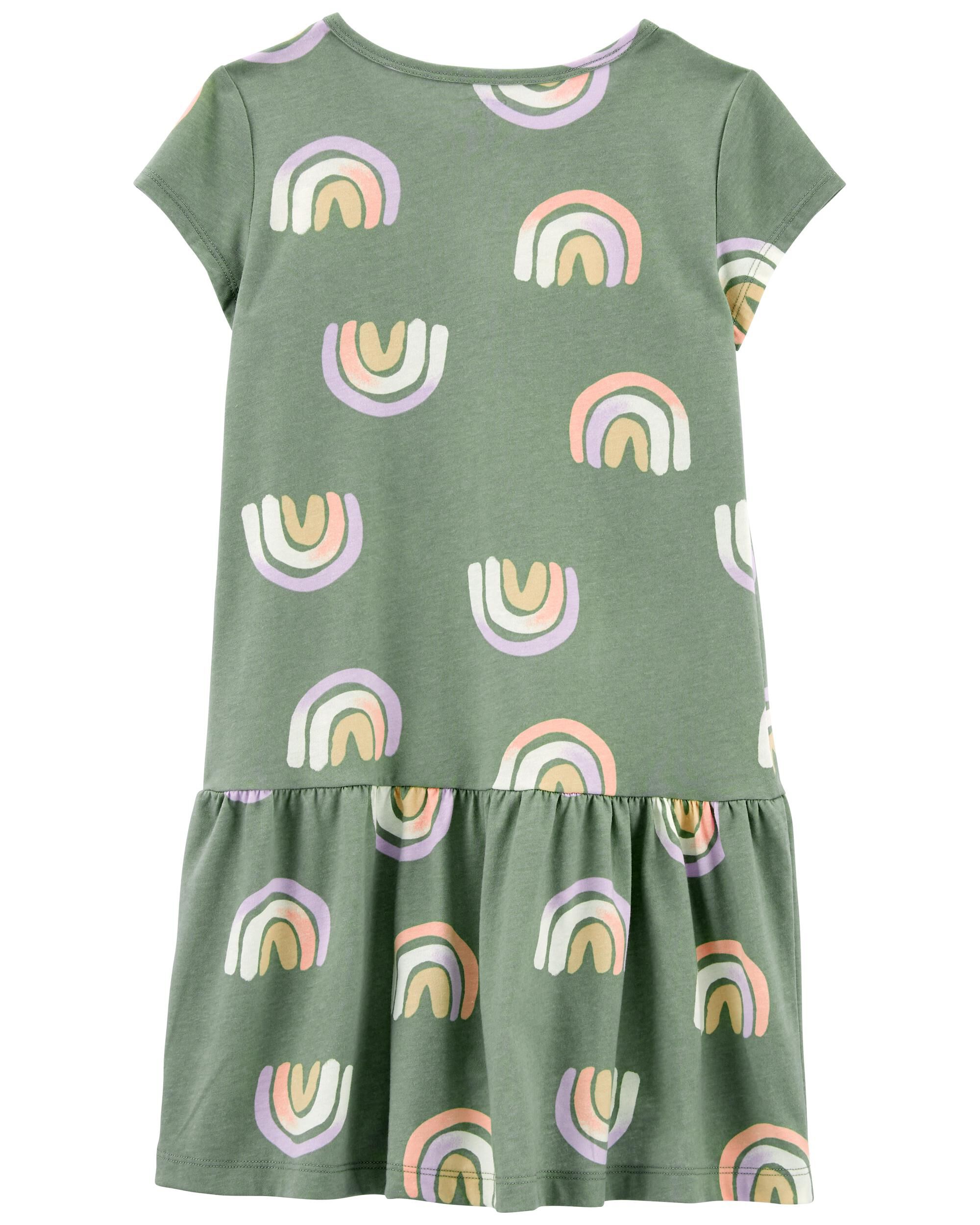 Rainbow jersey dress online