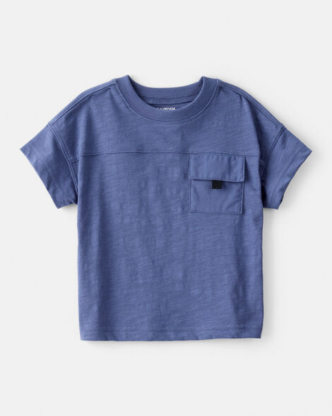 Product image 1 of Baby Boy Short-Sleeve Pocket Tee - Blue