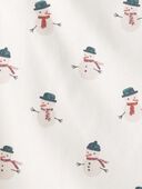 Sweet Cream, Aqua Grey - Baby 2-Pack Organic Cotton Rib Bodysuits in Snowman
, Selected