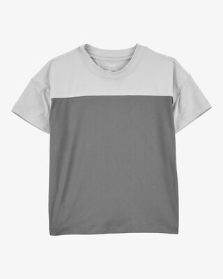Product image 1 of Toddler Colorblock Knit Short-Sleeve Tee - Grey