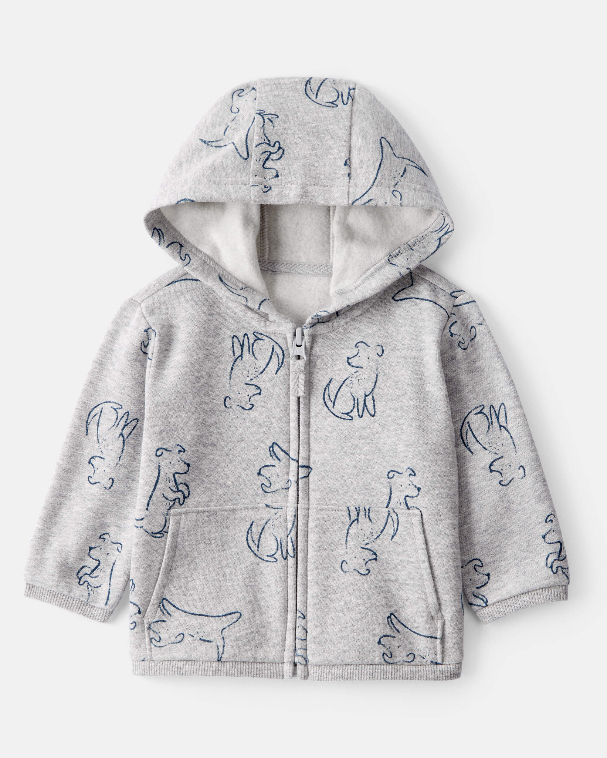 【2plan】Puppy lettering knit hoodie 2PLAN