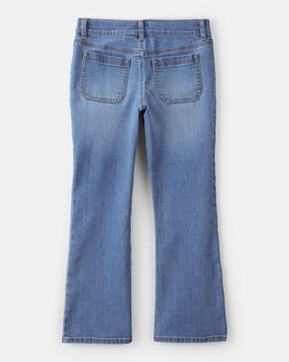 Product image 2 of Girls Denim Bootcut Jeans - Blue