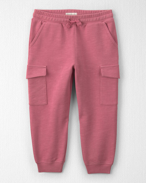 Toddler Girl Organic Cotton French Terry Cargo Pants