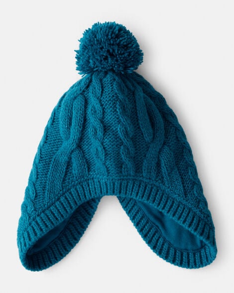 baby girl winter hat - navy