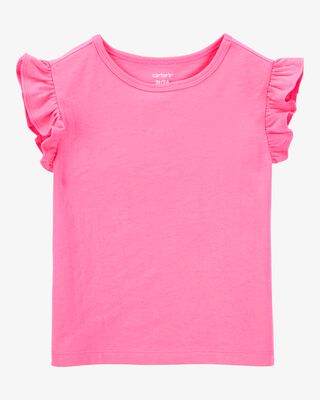 Product image 1 of Toddler Solid Short-Sleeve Fashion Top - Pink