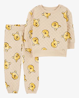 Product image 1 of Toddler 2-Piece Winnie The Pooh Quilted Sweatshirt & Pant Set