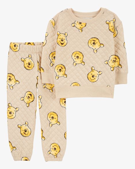  Product image 1 of Toddler 2-Piece Winnie The Pooh Quilted Sweatshirt & Pant Set