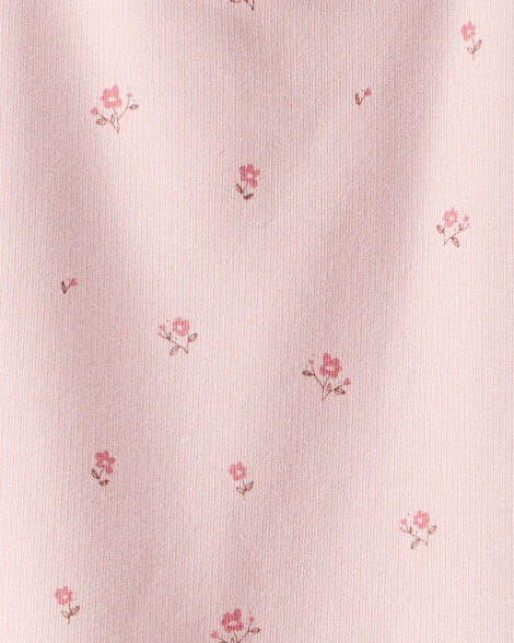  Product image 4 of Girls French Terry Dress Made with Organic Cotton in Blush Petals Print