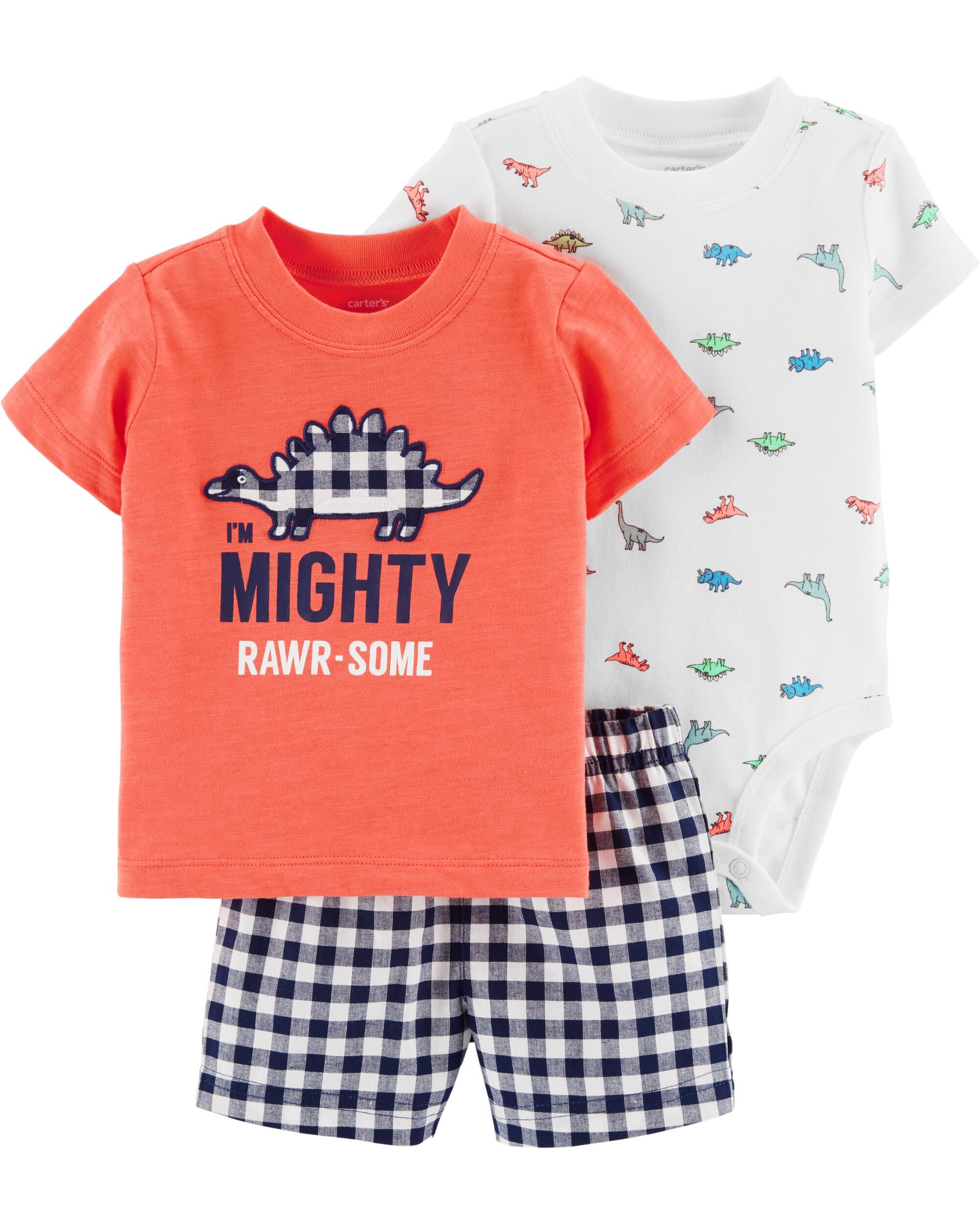 carter's dinosaur 3 piece