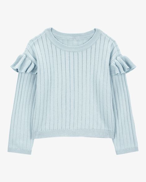 Product image 1 of Baby Ribbed Long-Sleeve Sweater - Blue
