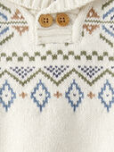 Cream - Baby Boy Fair Isle Sweater - Cream, Selected