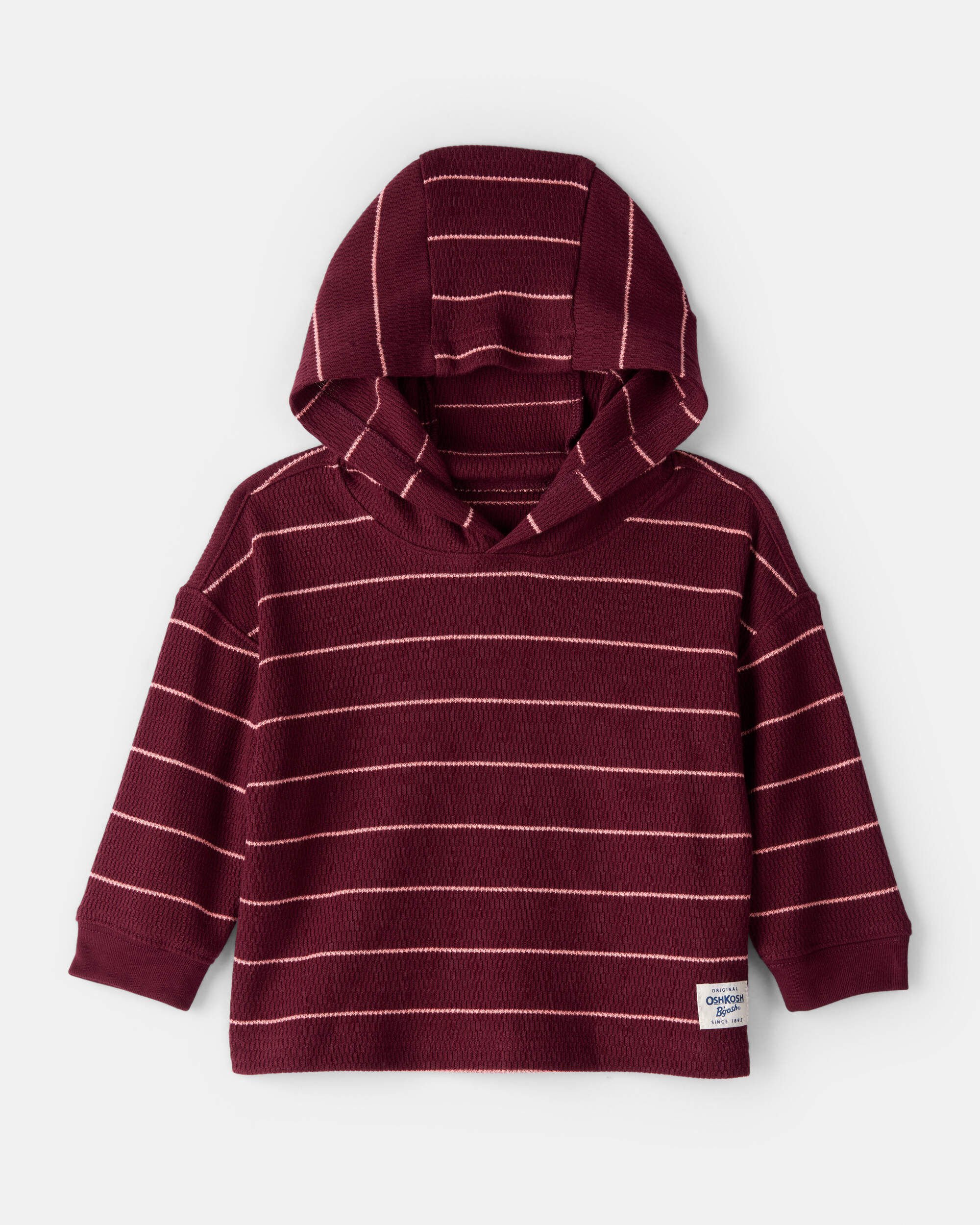 Baby Boy Striped Long-Sleeve Hooded Top
