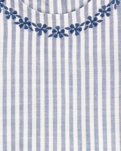  Product image 2 of Baby Striped Linen Look-Alike Fashion Tank - Blue/White