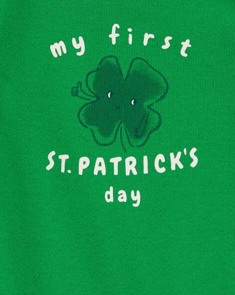  Product image 2 of Baby St Patrick's Day Ribbed Long-Sleeve Bodysuit - Green