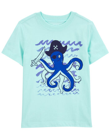Toddler Octopus Pirate Graphic Tee