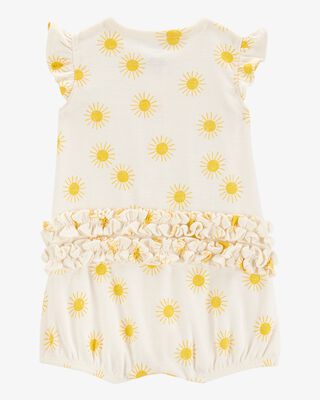 Product image 2 of Baby Sun Cotton Short-Sleeve Romper - Cream