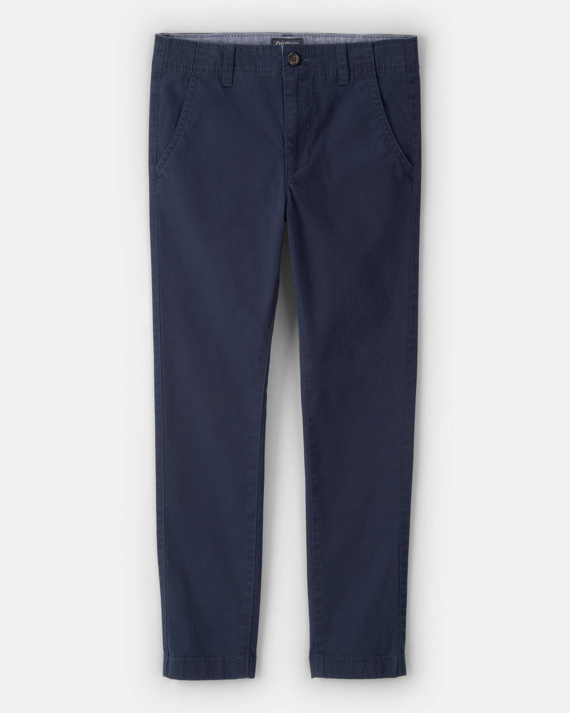 OshKosh Bgosh Boys Slim Tapered Chino Pants 10 Navy 21$