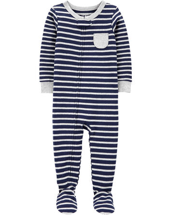 Baby 1-Piece Striped 100% Snug Fit Cotton Pajamas