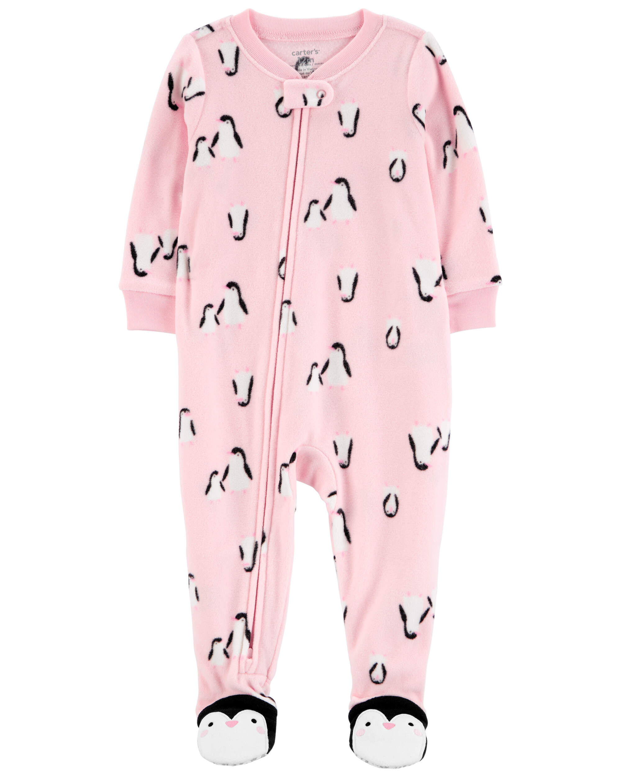 Toddler 1 Piece Penguin Fleece Footie Pajamas Carter s Carter s
