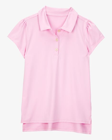 Product image 2 of Kid 3-Pack Active Uniform Polo Shirts in Moisture Wicking BeCool™ Fabric - Pink
