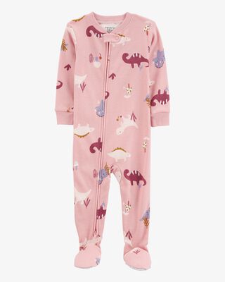 Product image 1 of Toddler 1-Piece Dinosaur 100% Snug Fit Cotton Footie Pajamas