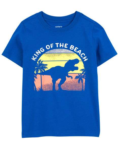  Product image 1 of Toddler Dinosaur King Of The Beach Graphic Tee