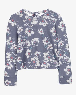 Product image 1 of Kid Floral Knit Long-Sleeve Fashion Top - Floral