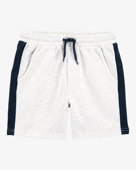Product image 4 of Kid 2-Piece Hooded French Terry Tee & Shorts Set - Grey