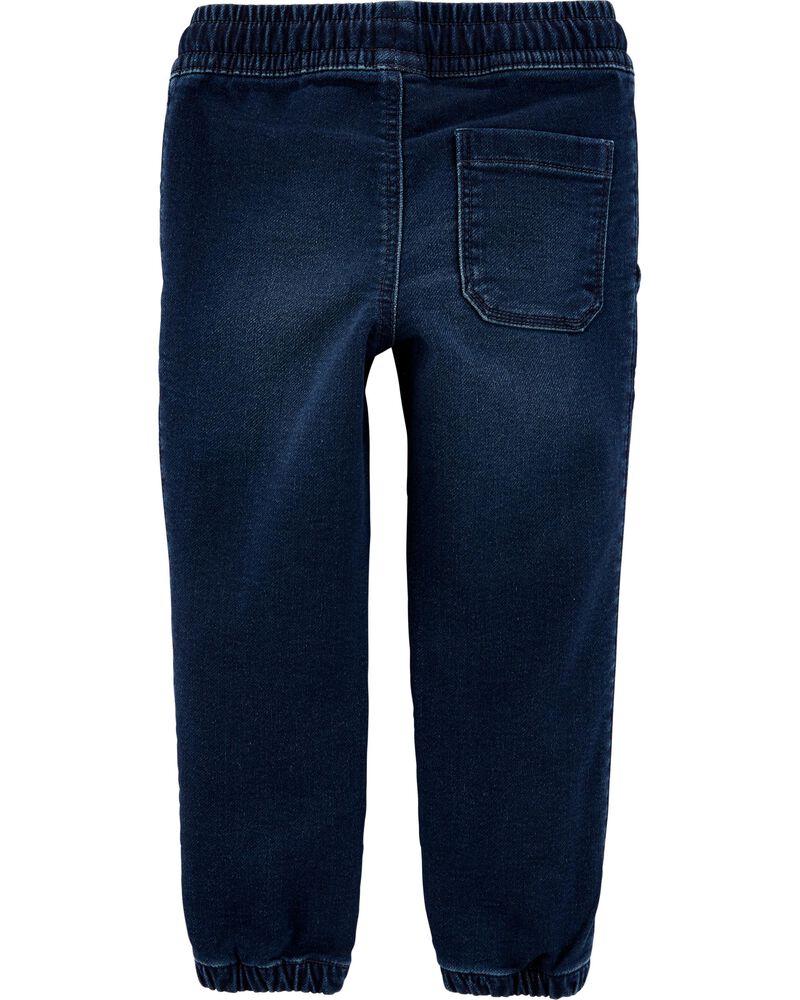 pull on denim joggers