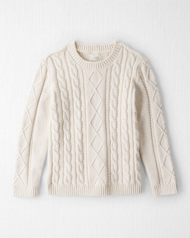 Product image 1 of Kid Organic Cotton Cable Knit Sweater 