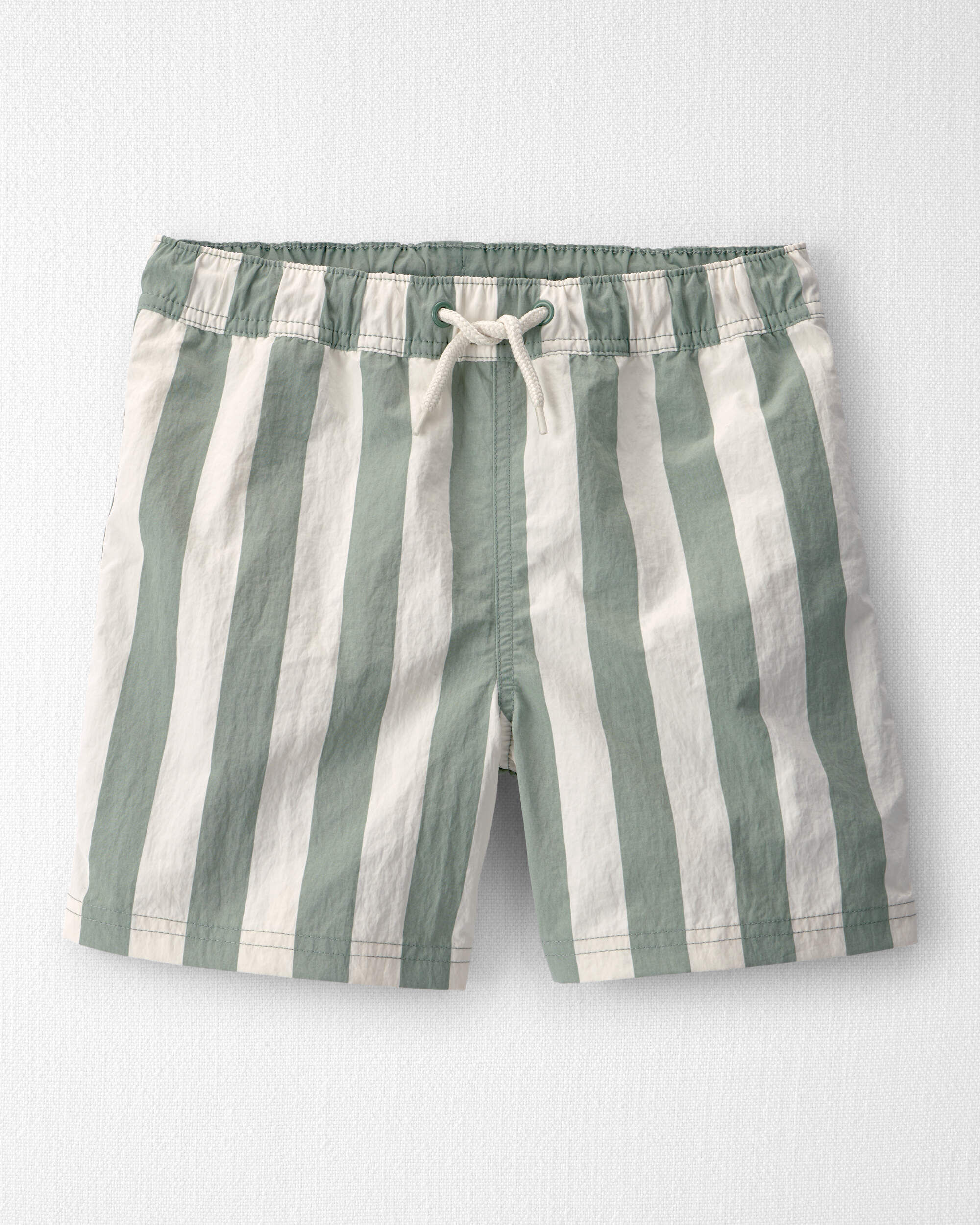 Little Planet Boys Recycled Swim Trunks in Stripes 7 Green Stripes 27$
