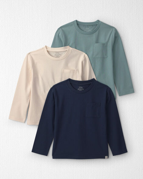 Toddler Boy 3-Pack Organic Cotton Pocket Tees