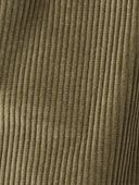 Olive - Toddler Organic Cotton Corduroy Button-Front Skirt, Selected