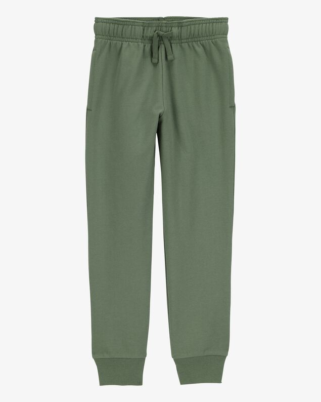 Product image 1 of Kid Pull-On Drawstring Joggers - Green