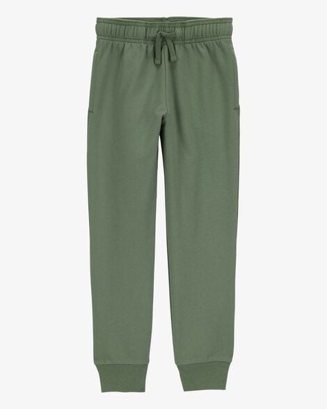 Product image 1 of Kid Pull-On Drawstring Joggers - Green