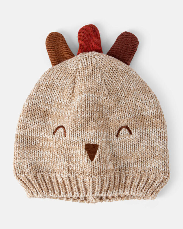 Product image 1 of Baby Thanksgiving Turkey Beanie Hat - Brown