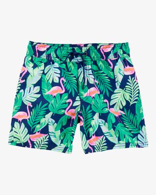 Product image 1 of Kid Tropical Print Swim Trunks